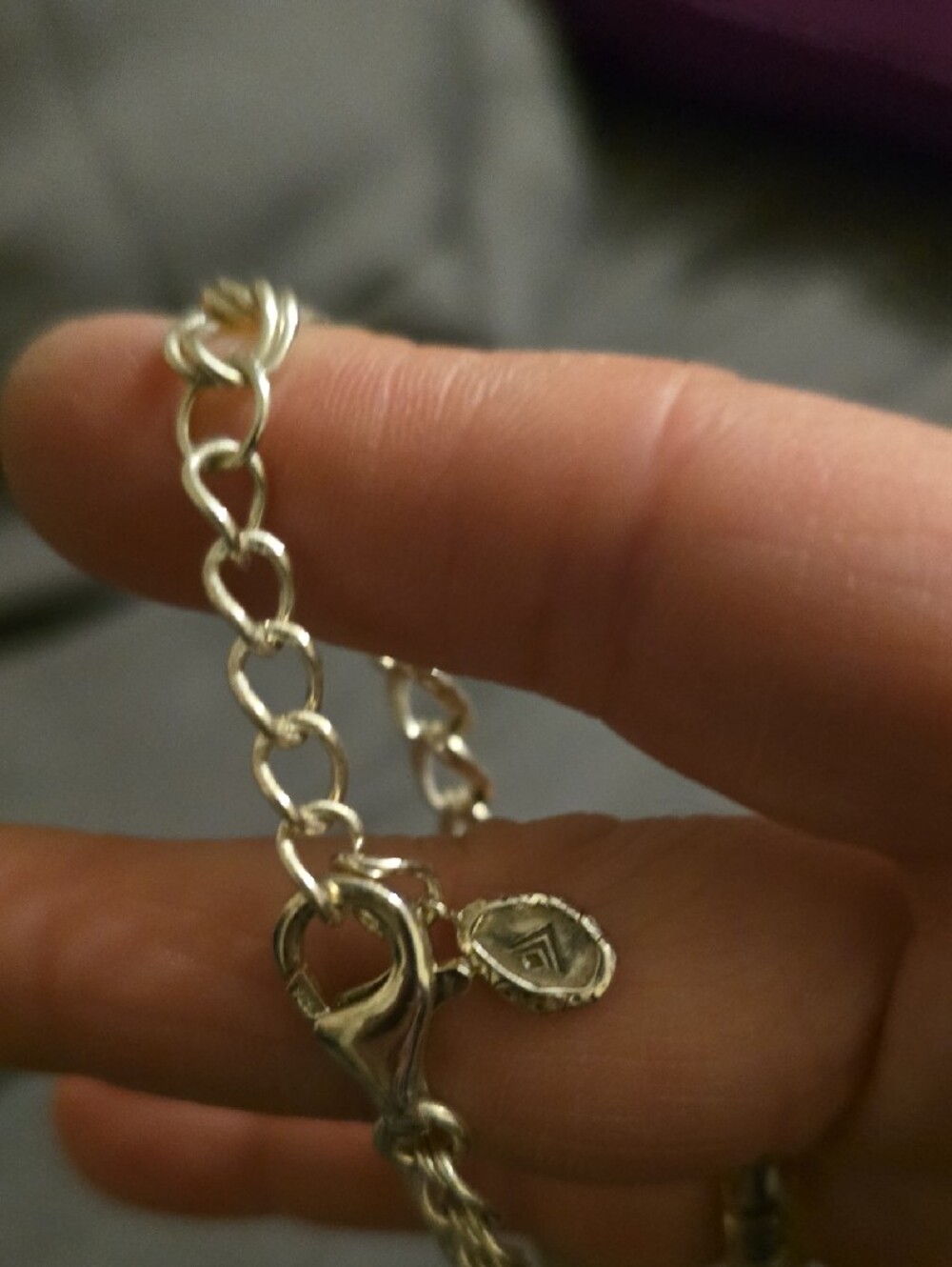 Sterling-Look Engraved ID Bracelet in Silver - Picture 4 of 5